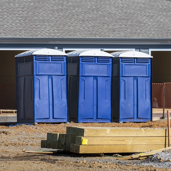 what is the maximum capacity for a single portable restroom in Mcdonald